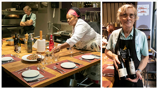 Setting the table - wines to accompany the meal